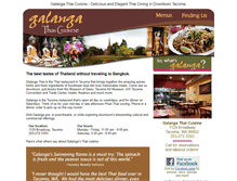 Tablet Screenshot of galangathai.com